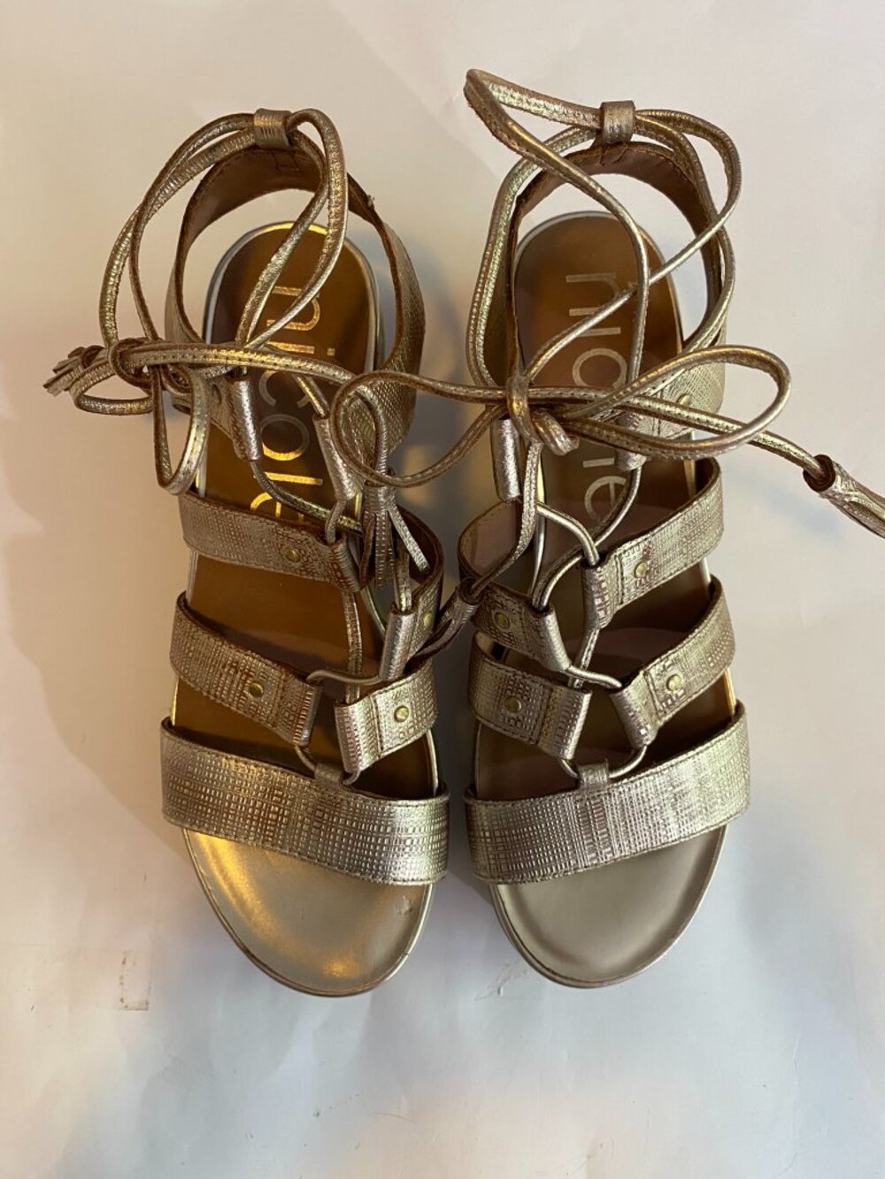 Nicole Wide Strap Platform Sandals